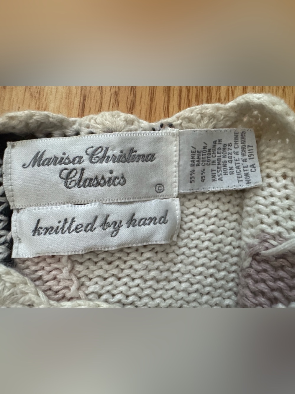 Marisa Christina 90’S Cottagecore Floral Hand Knit Sweater - Picture 12 of 12